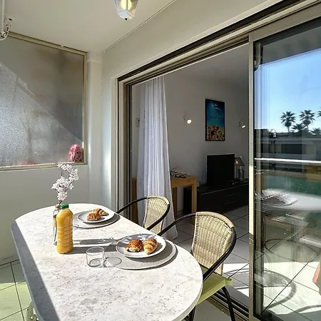 Palm Quiet Terrace Secure 公寓 戛纳